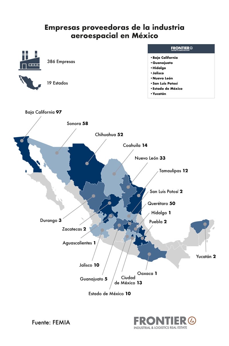 La industria aeroespacial mexicana crece gracias a proveedores Tier 1