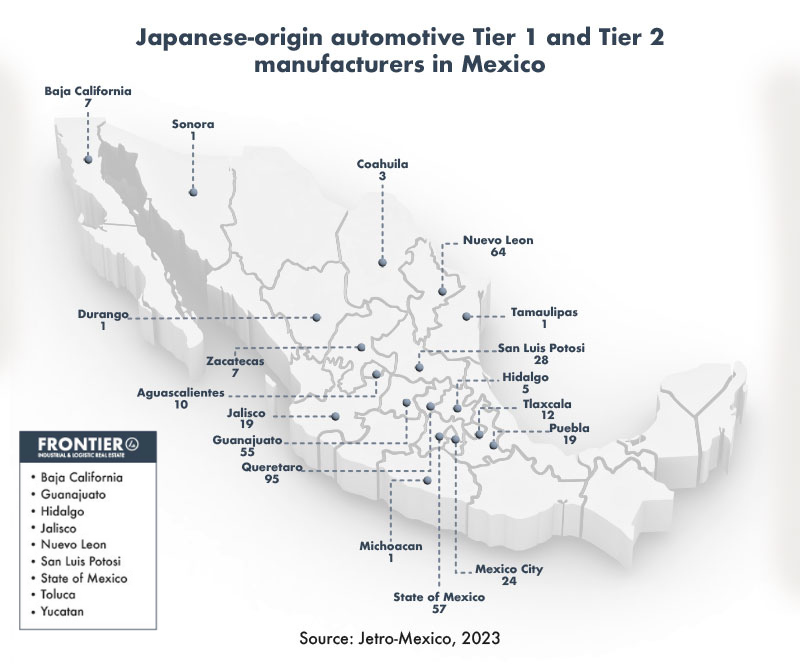 Mapa proveedores industria automotriz - Imagen - Frontier